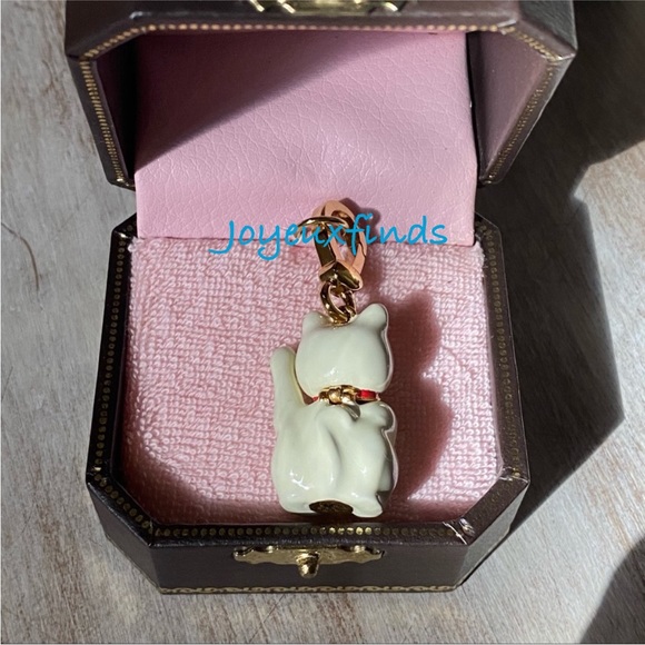 JUICY COUTURE 2008 Lucky Cat Charm SUPER RARE ! Good Fortune original box - Picture 4 of 7